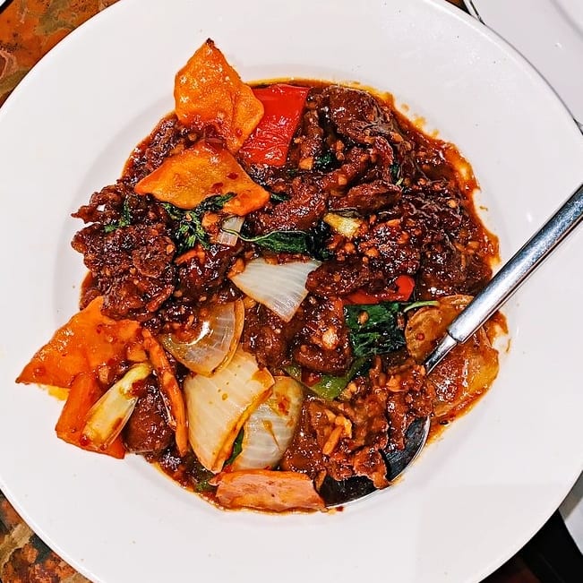 Chili Fried Lamb.