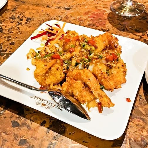 Chili Garlic Fried Shrimp.